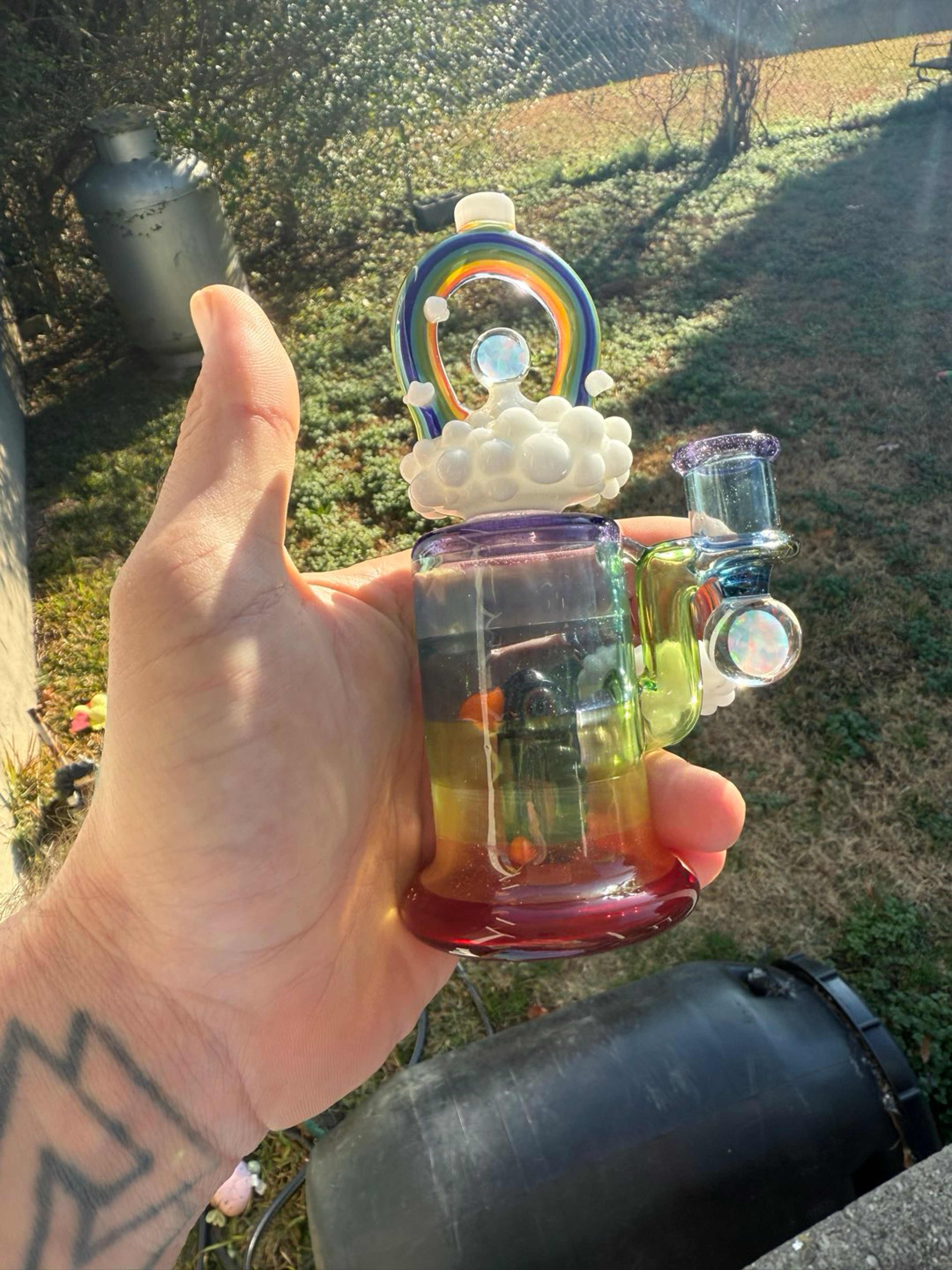 Preview pic of RJ Glass Black Cropal Penguin Perk Double Rainbow Encalmo Jammer
