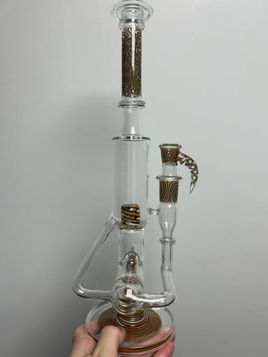 Preview pic of FA Glass Carpenter Inline G-Cap Recycler w/ matching 18/4 Slide