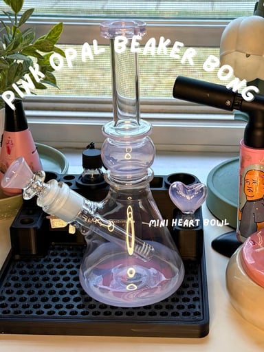 Preview pic of Pink Opal Beaker Bong