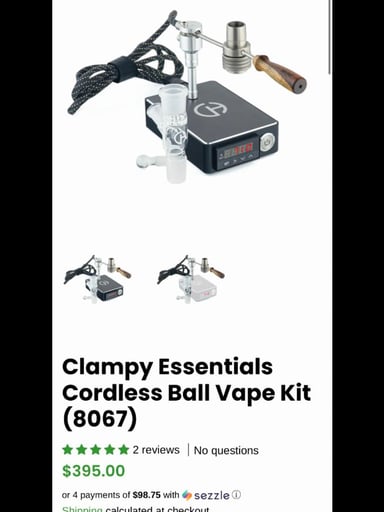 Preview pic of Swift ball vape set up