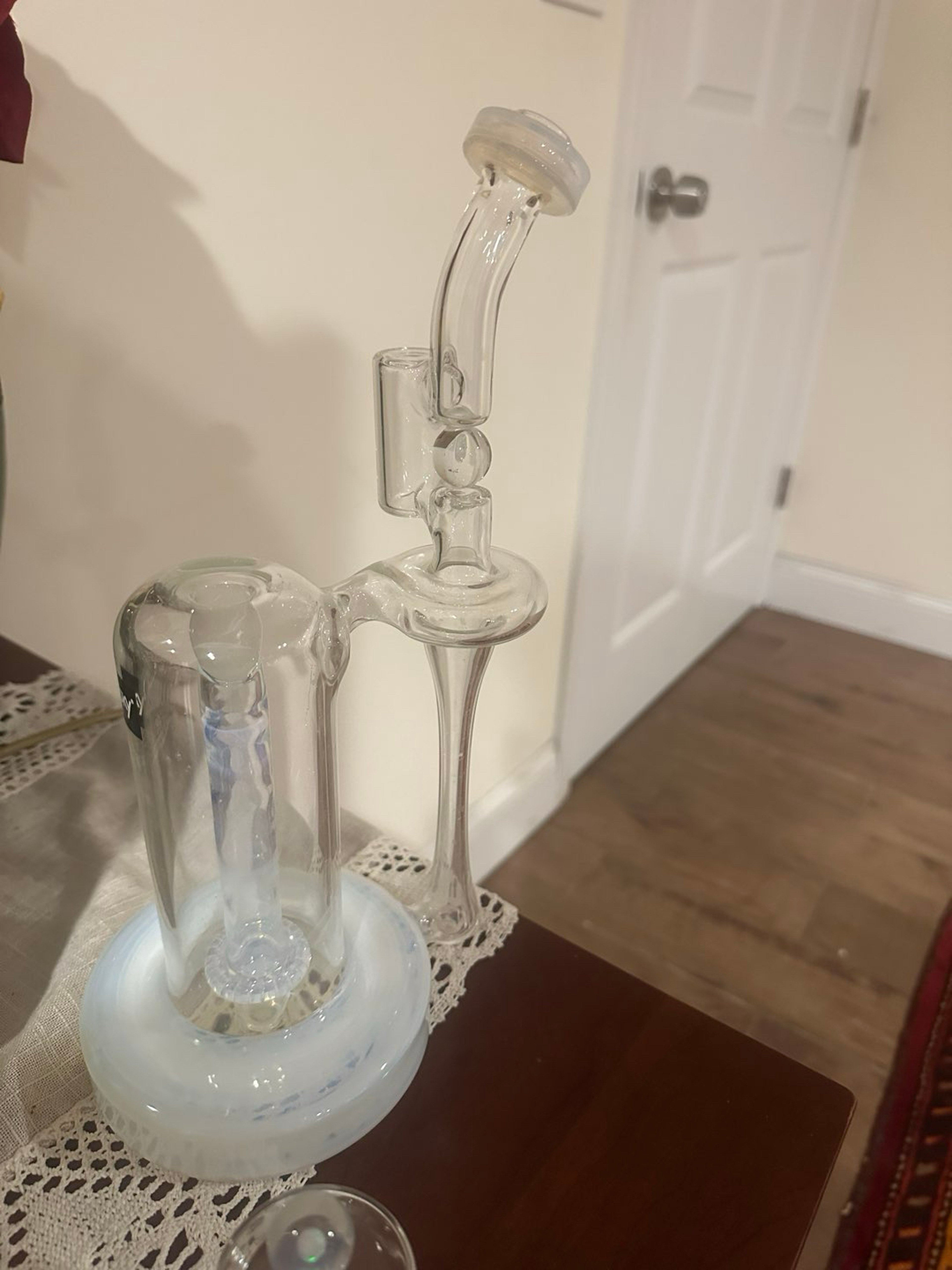 Preview pic of Sky Glass Neutron Recycler w/ Matching Dry Ash Catcher – 3 Opals Total Rare Size