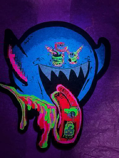 Preview pic of Blue UV Boo moodmat