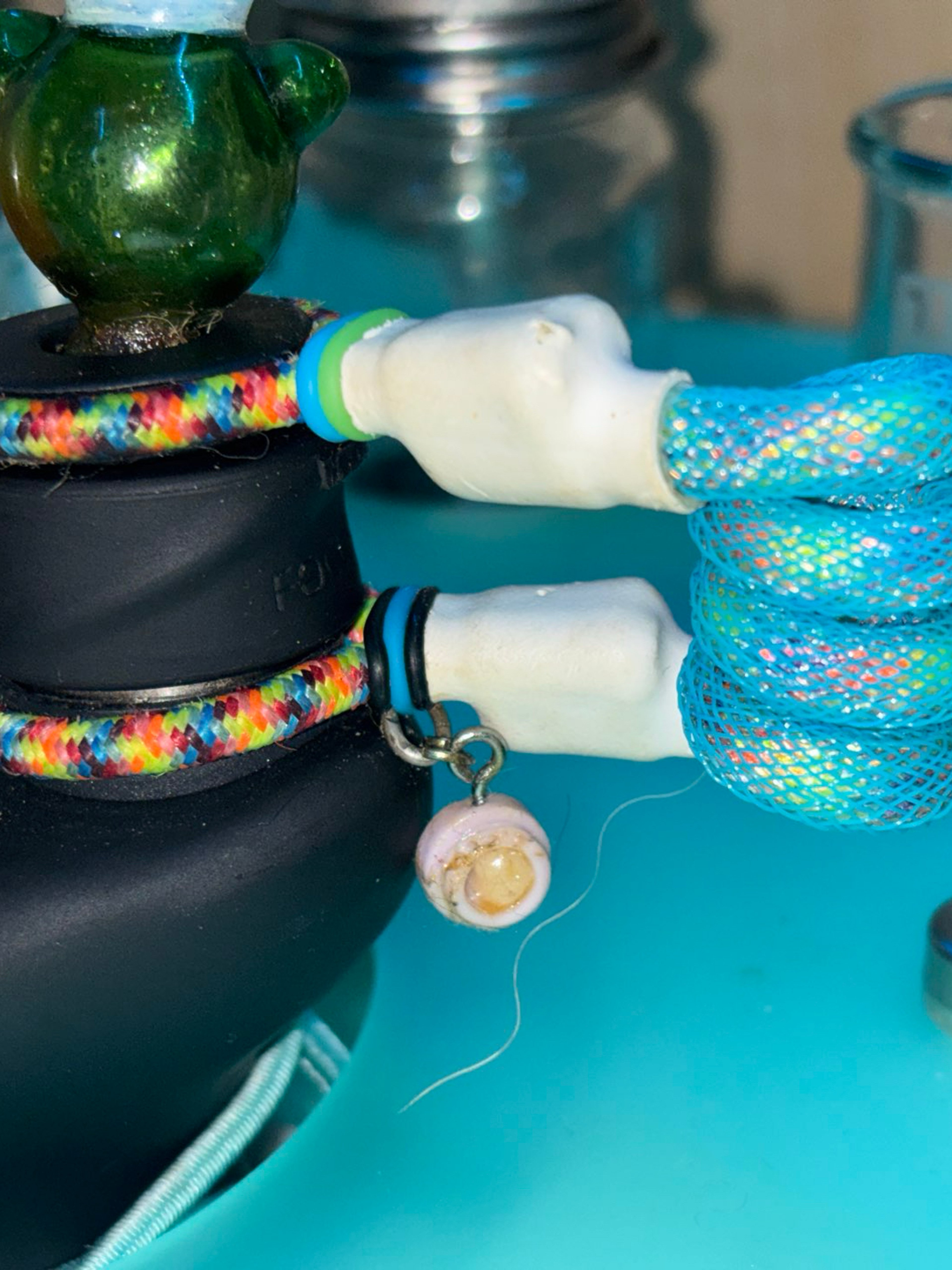 Tuff tether with Dab charm (glow in the dark) image 0