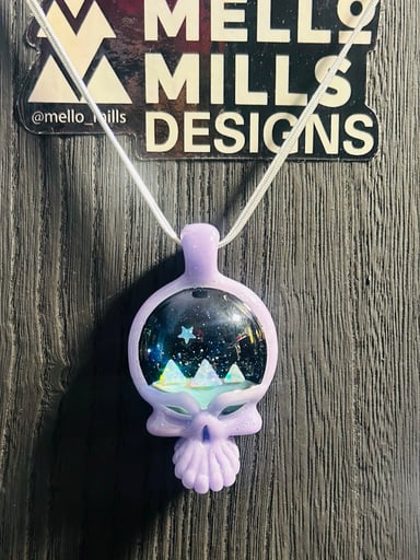 Preview pic of Custom made Grateful Dead Space Your Face Opal Pendant