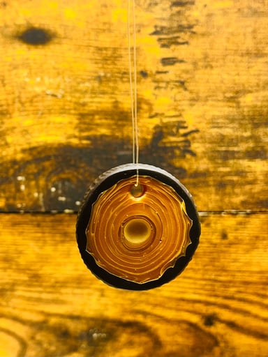 Preview pic of Cold Worked LG Woodgrain Murrine Pendant