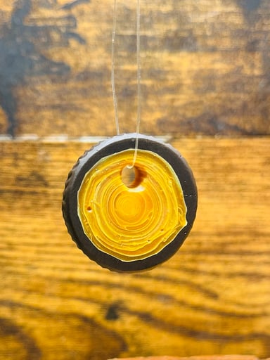 Preview pic of Cold Worked Medium Woodgrain Murrine Pendant