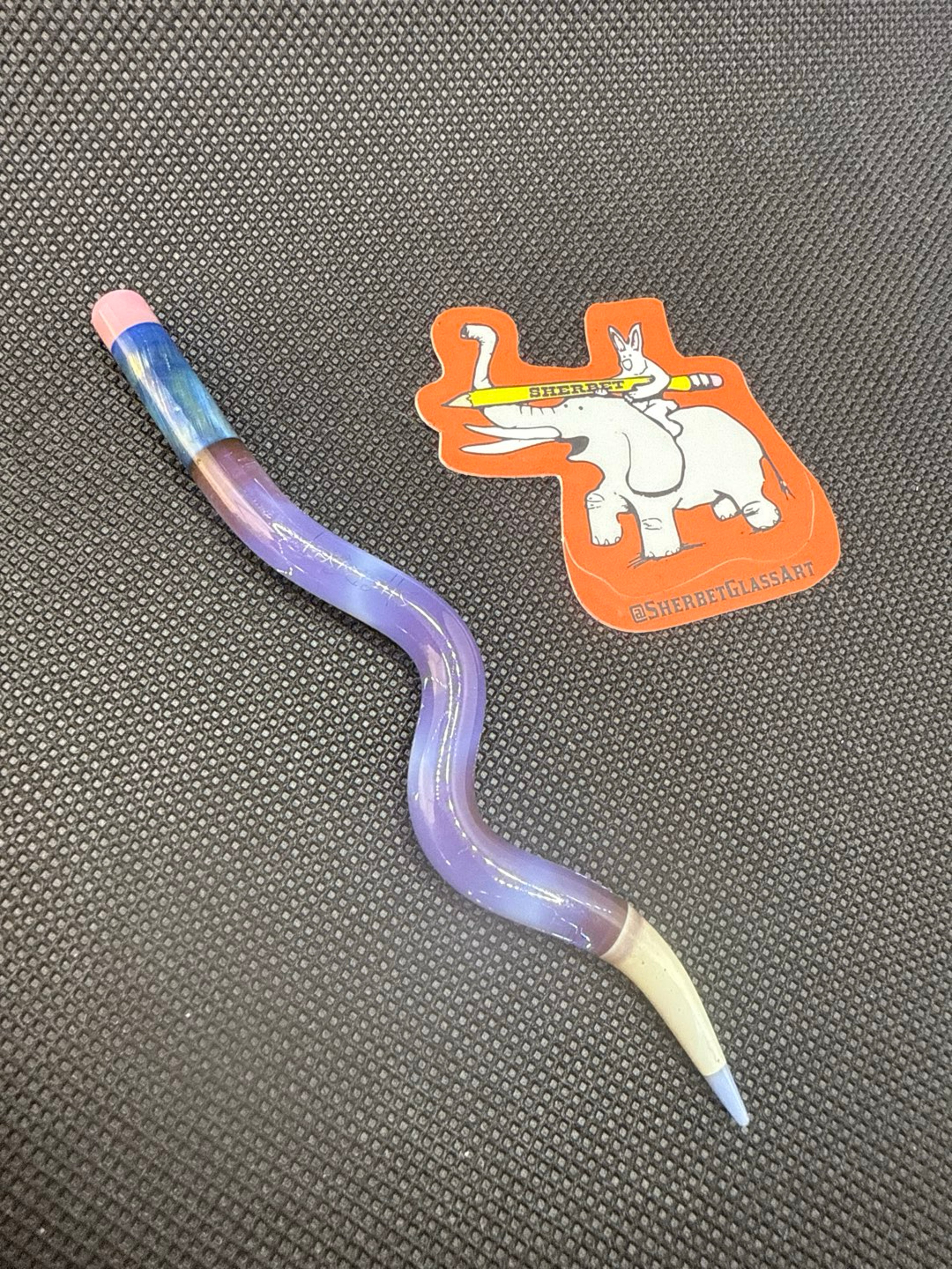 Preview pic of Milky purple wavy pencil