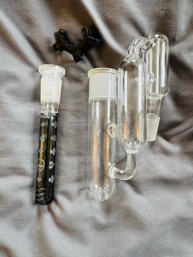 Preview pic of 🔥Custom🔥MILKYWAY GLASS CUSTOM EMPERORS CHALICE RECYCLING ASHCATCHER 14/45