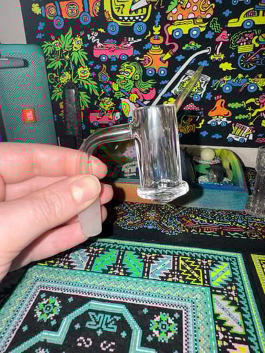 Preview pic of Greek Glass Fully Faceted 14mm Banger