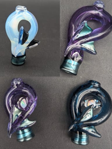 Preview pic of MAKO GLASS PUFFCO PIVOT TOP / MOUTHPIECE | DRAGON TAIL
