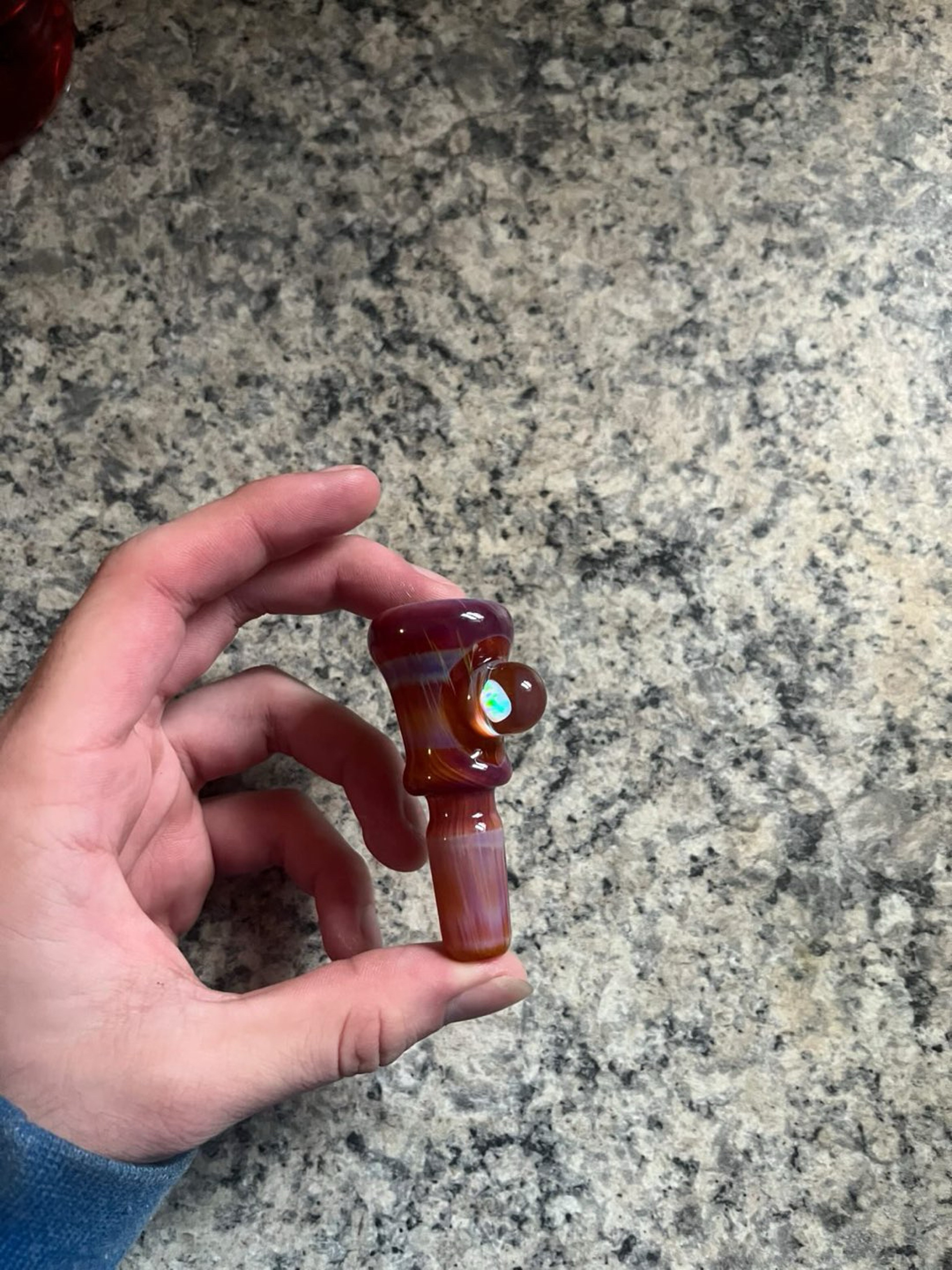 14/3 FW Liam the Glass Guy Opal Amber Purple Slide🛝 image 0