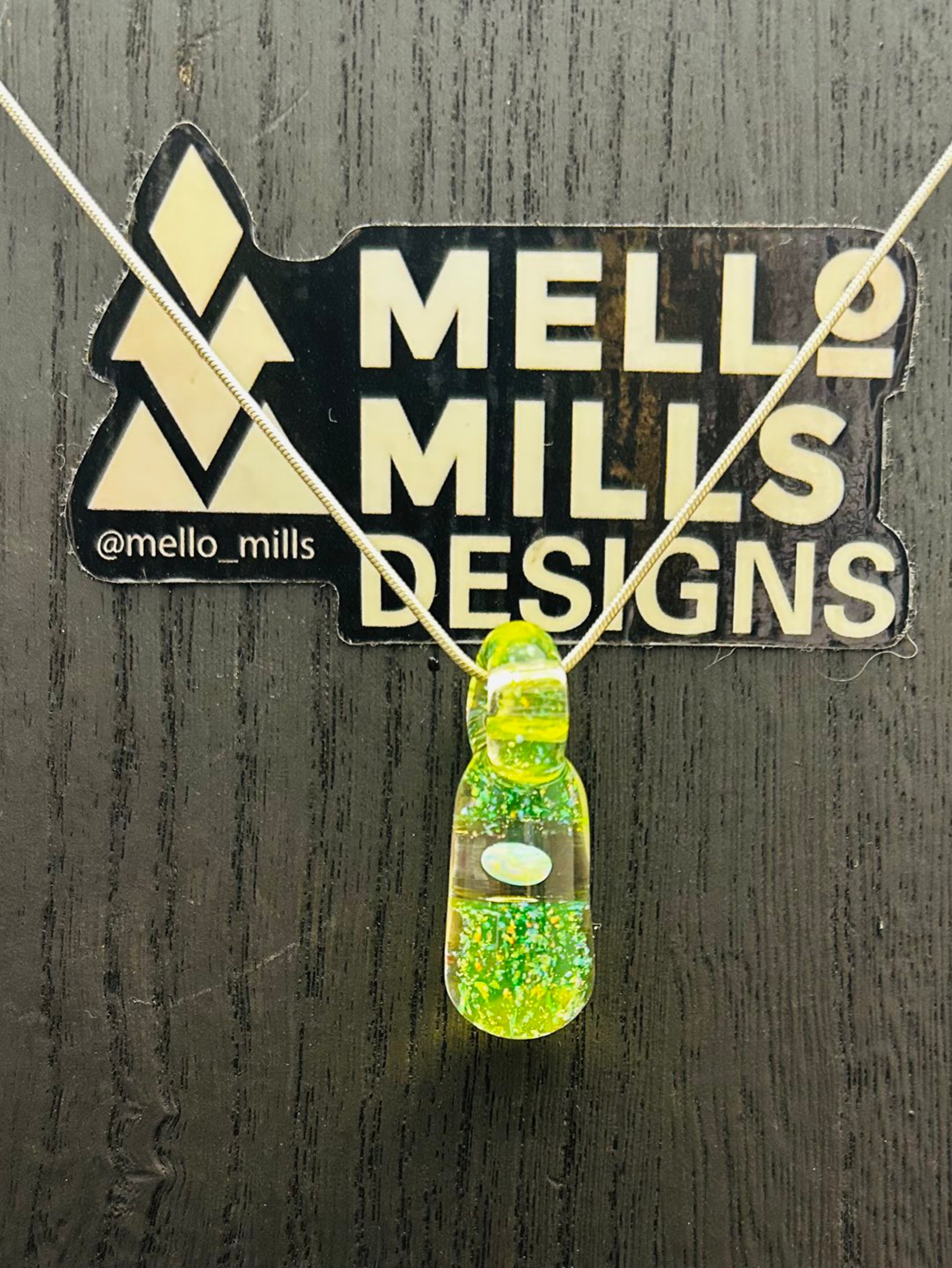 Crushed + Tumbled opal UV ION pendant image 0