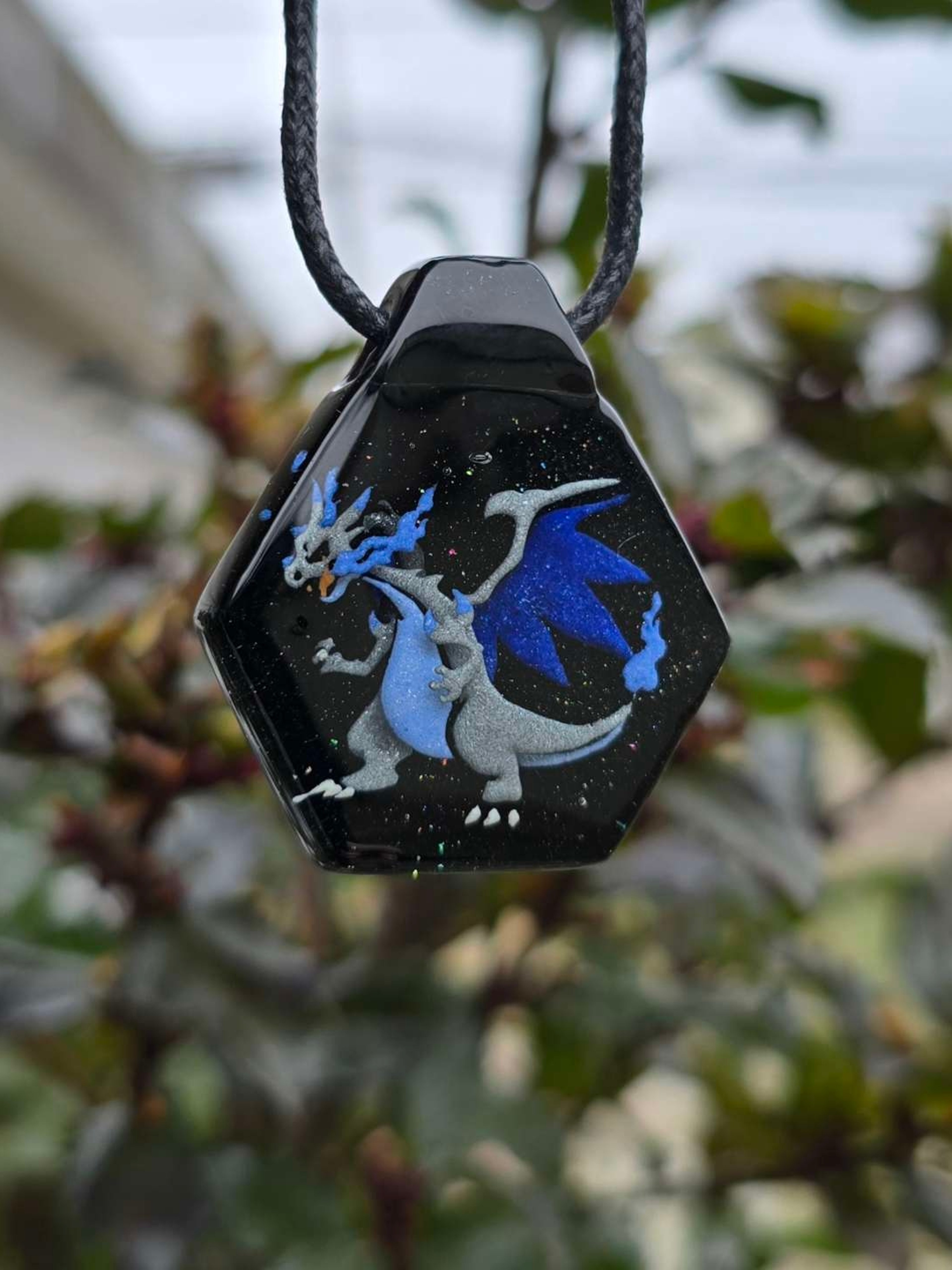 Preview pic of M Charizard Ex Layered Glow Pendant Seconds