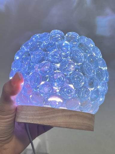 Preview pic of Handmade Multicolor Glass lamp