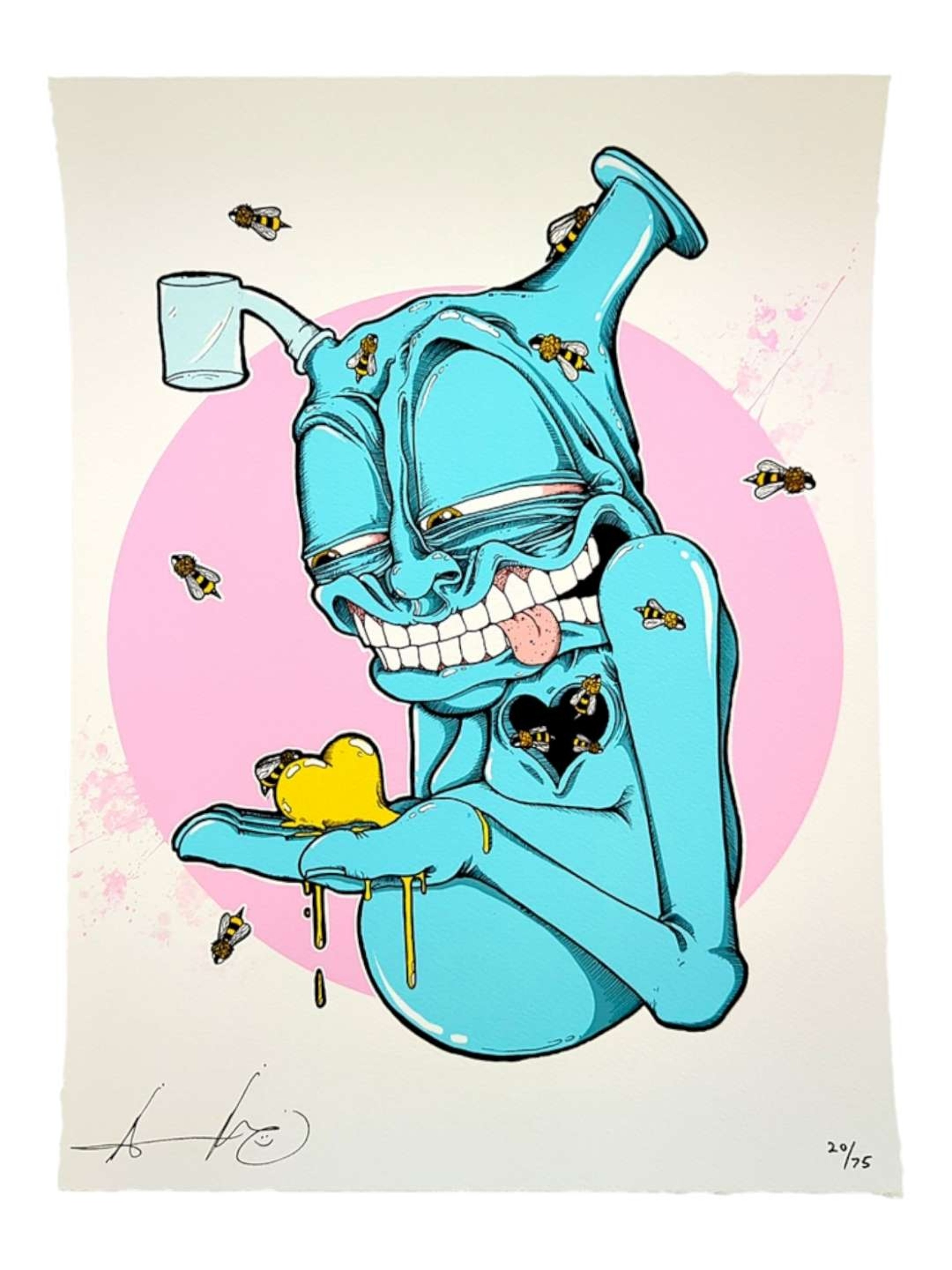 Aaron Brooks "Consider Dabs (Pink)" Print image 0