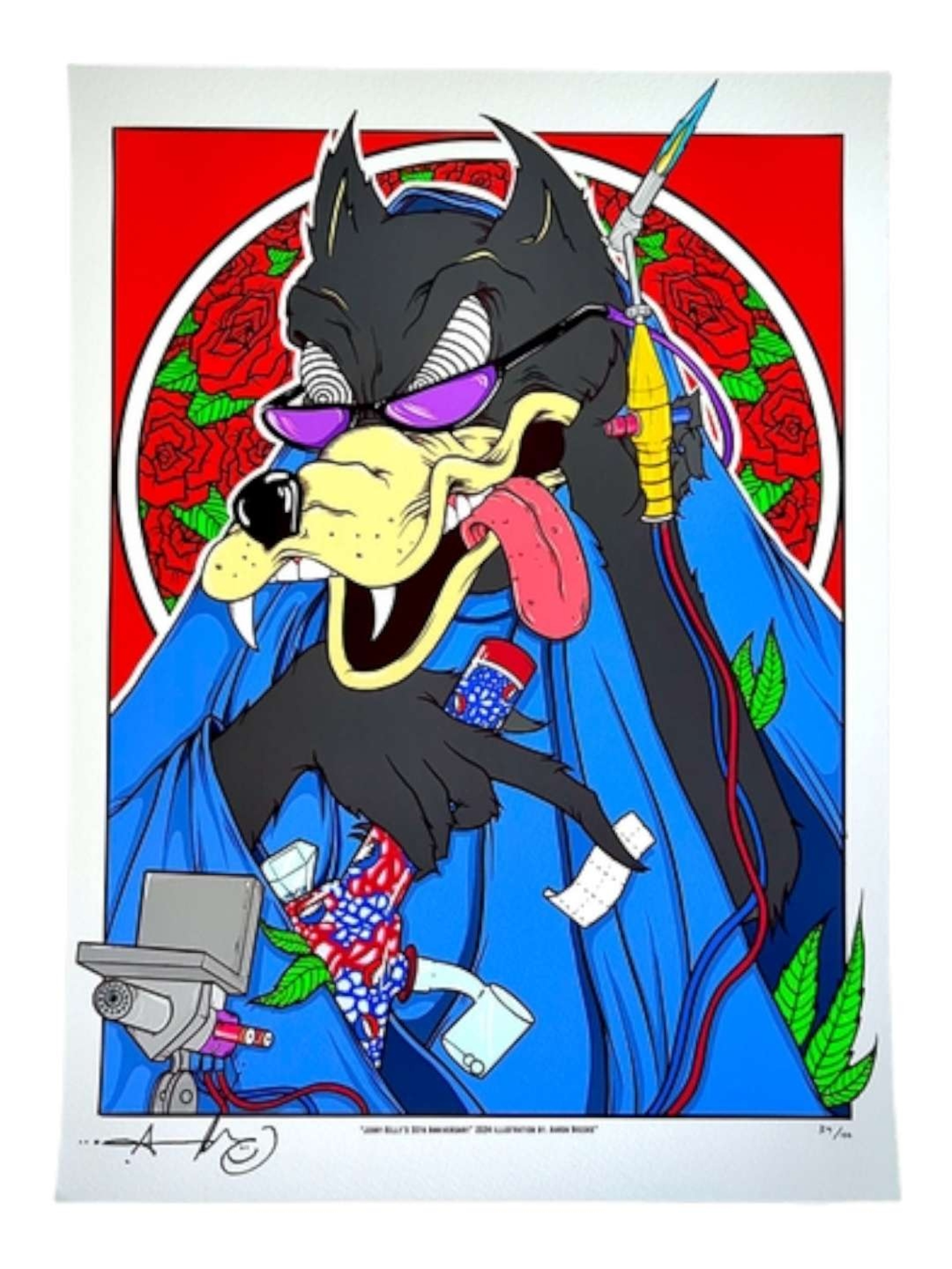 Aaron Brooks "Jerry Kelly 30th Anniversary" Print image 0