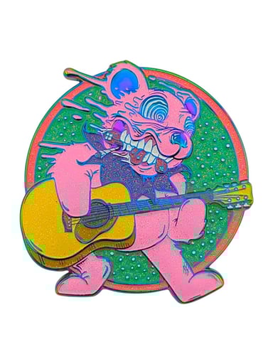 Preview pic of Aaron Brooks x Ground Score "Billy Bear" Magnet - Pink