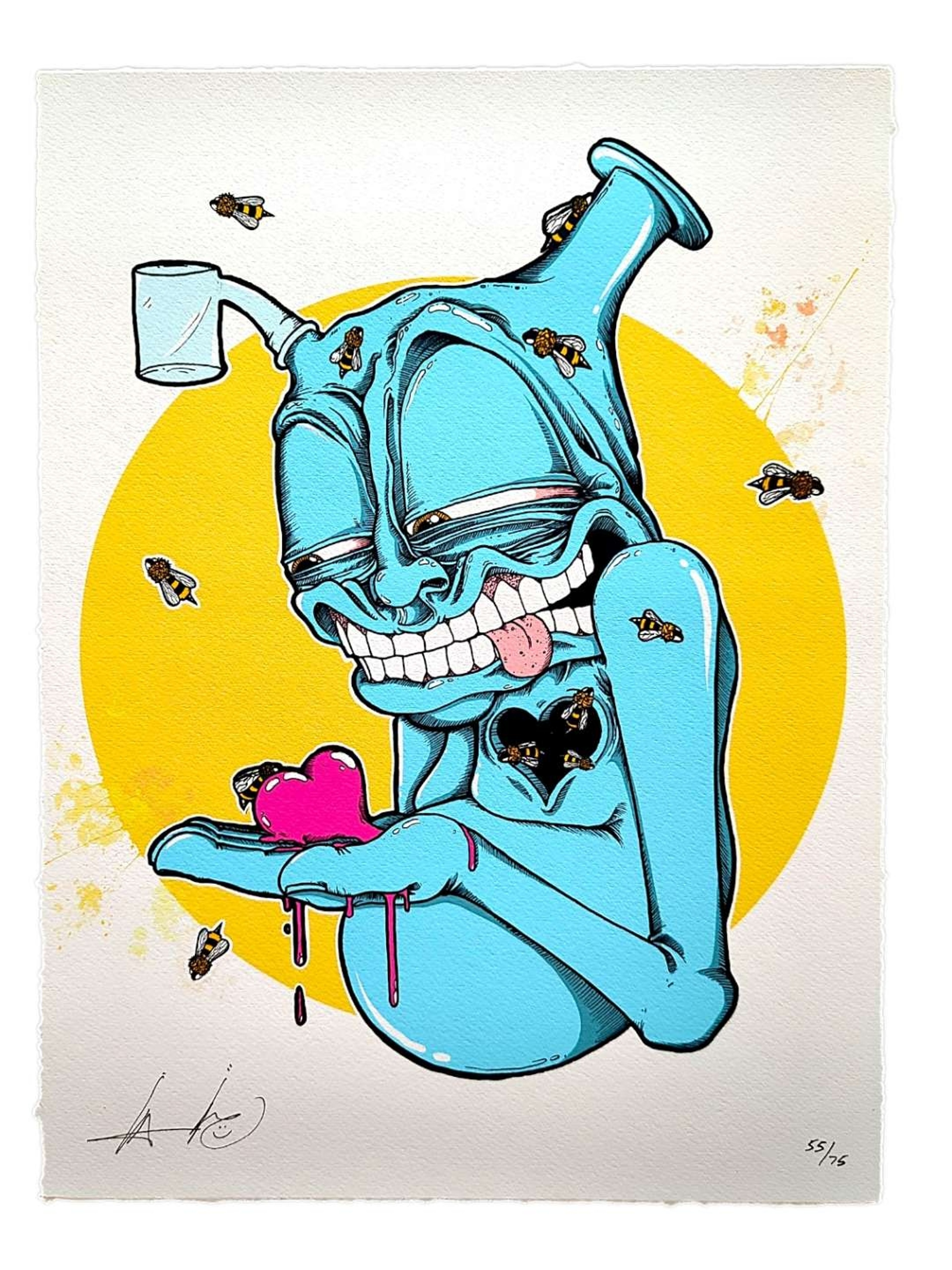 Preview pic of Aaron Brooks "Consider Dabs (Yellow)" Print