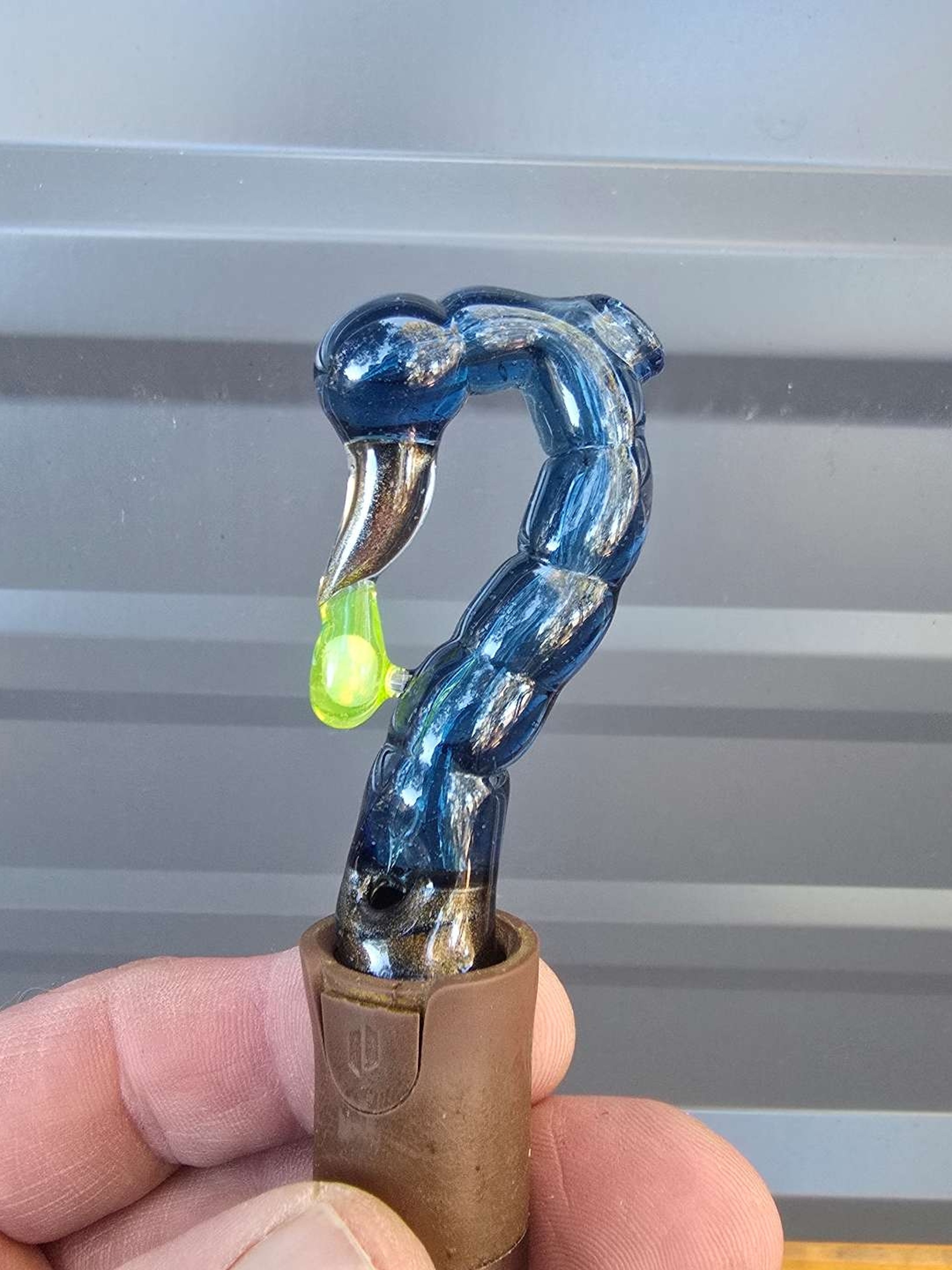 Uv reactive scorpion tail pivot spinner top image 0