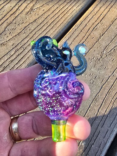 Preview pic of 30mm uv reactive octopus bubble cap