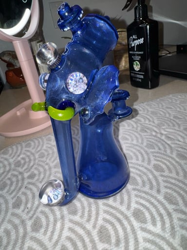 Preview pic of Creep Glass Ganesh Cobalt Blue