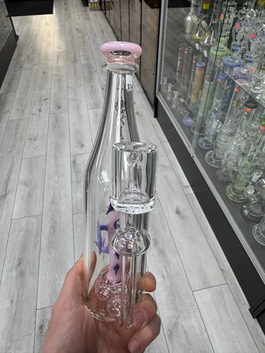Preview pic of Toxic glass dragon bottle rig pink