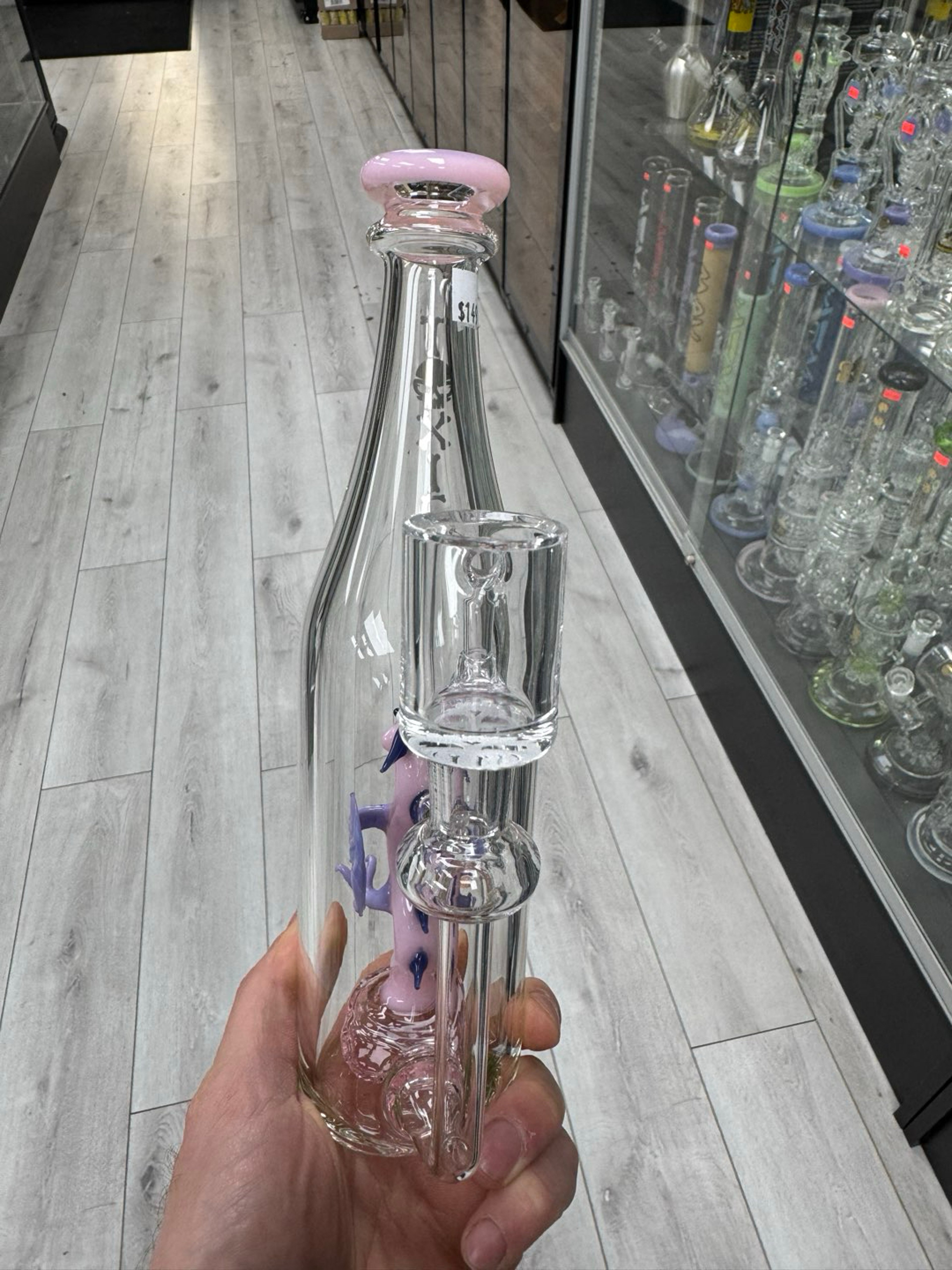 Preview pic of Toxic glass dragon bottle rig pink