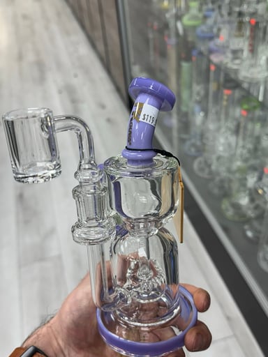 Preview pic of Mk glass recycler single uptake purple