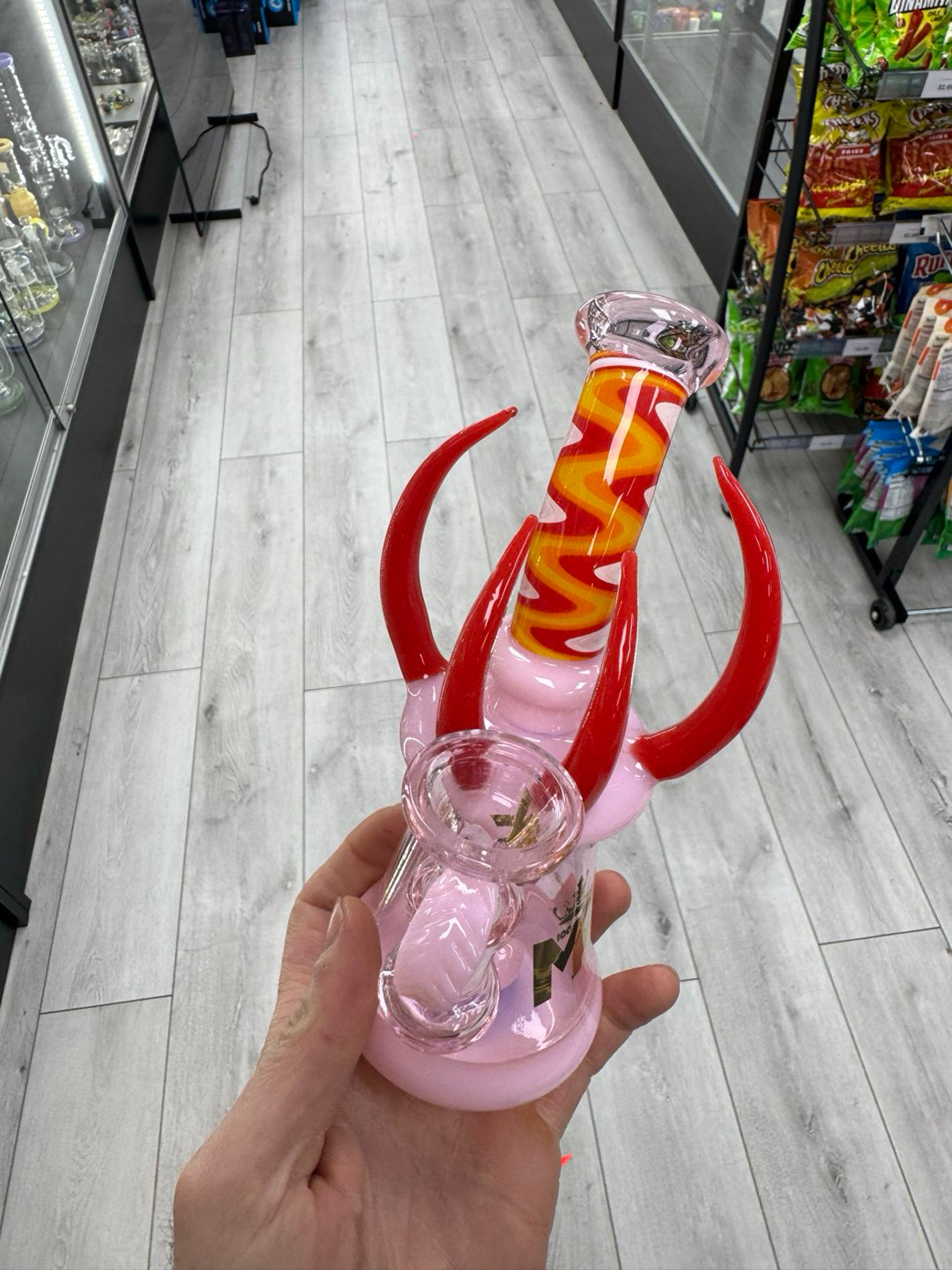 Preview pic of Mk glass bloom dab rig pink