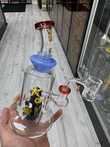 Preview pic of Mk glass aquarium rig blue / red