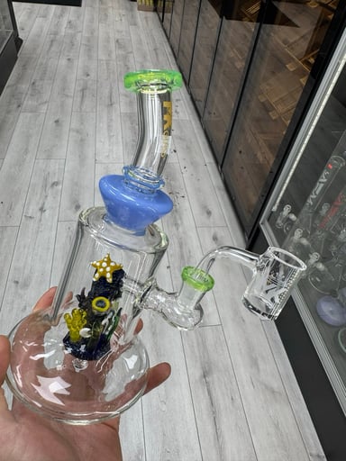 Preview pic of Mk glass aquarium rig blue / green