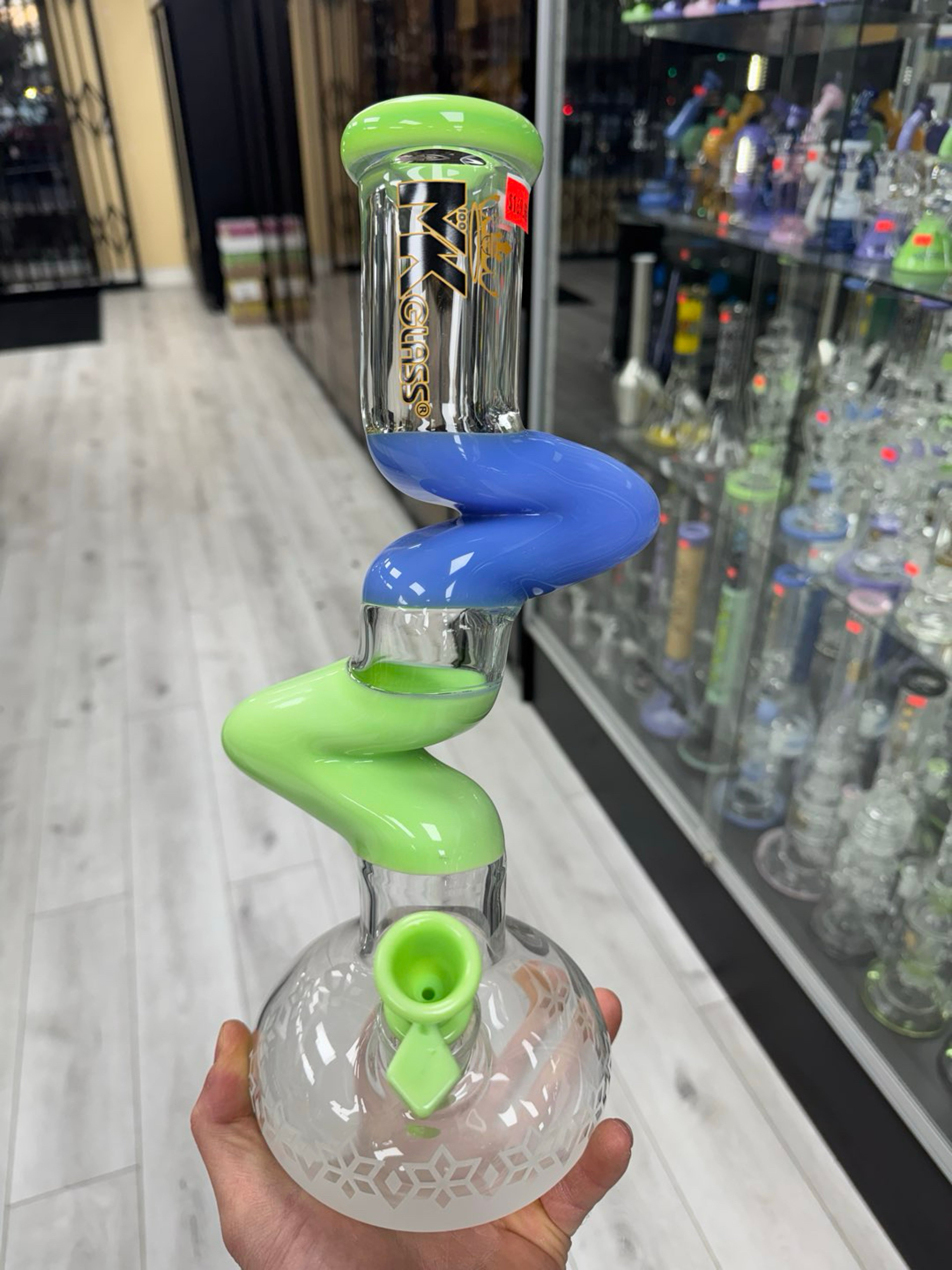 Mk glass zong 14” blue / green image 0