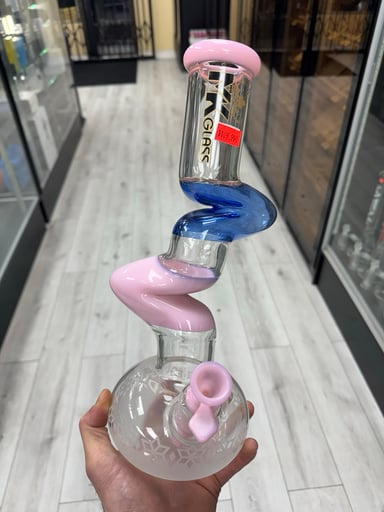 Preview pic of Mk glass zong 14” blue / pink