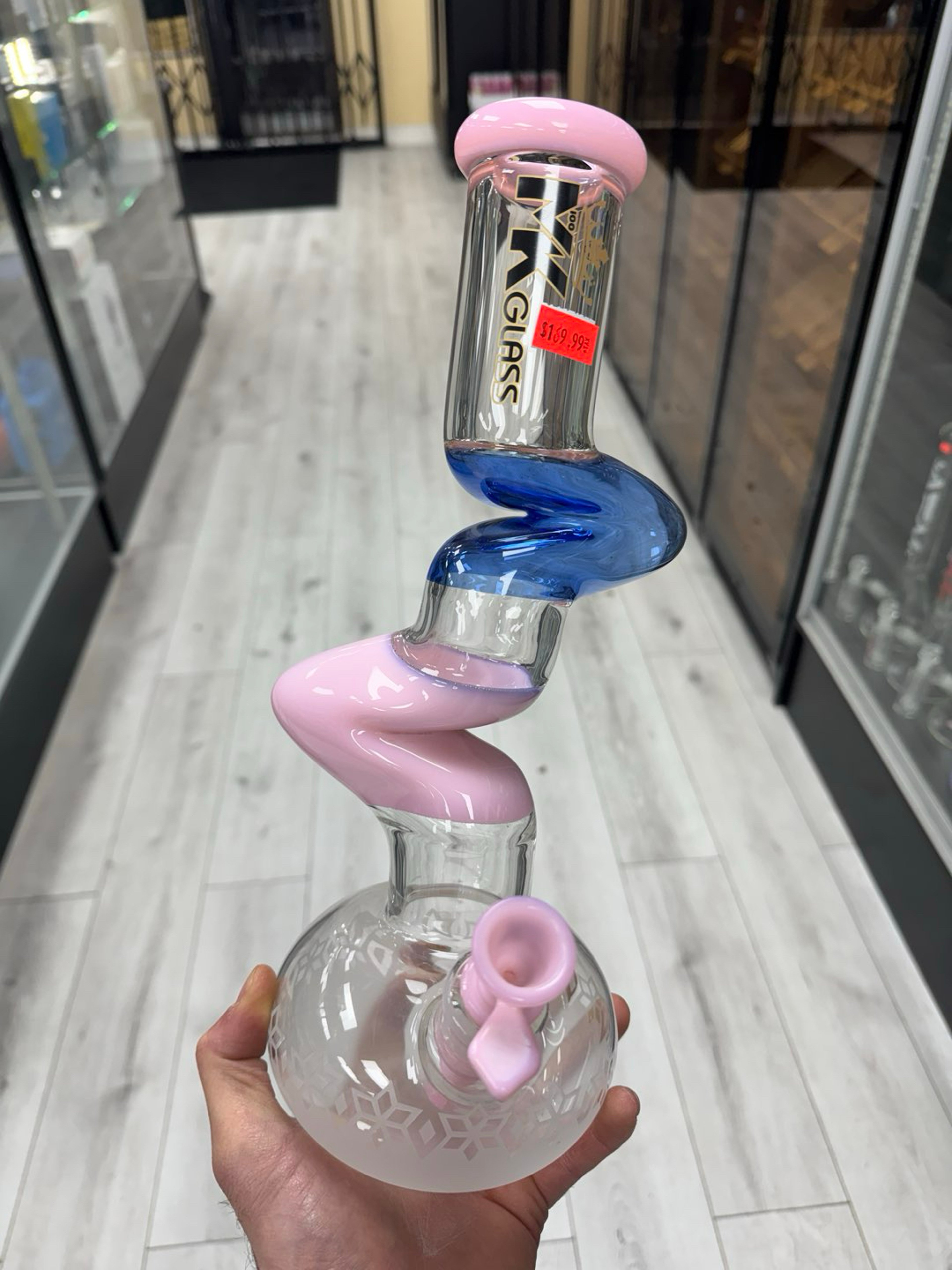 Mk glass zong 14” blue / pink image 0