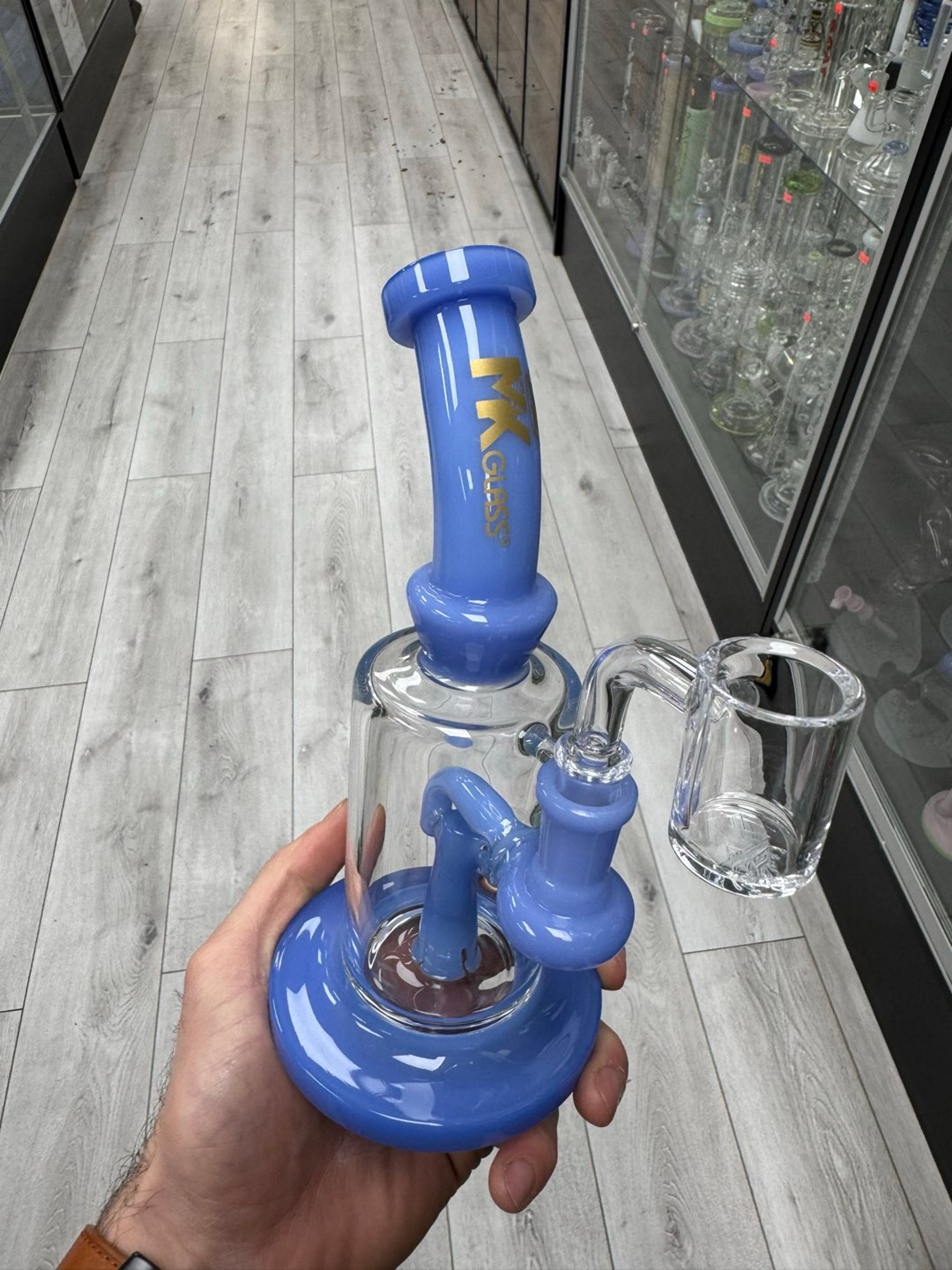 Mk glass rig blue image 0