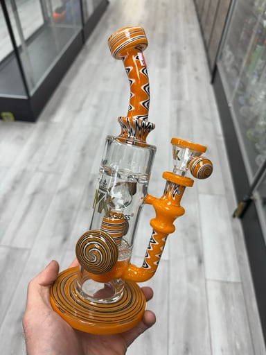 Preview pic of Mk glass 3 perc rig orange