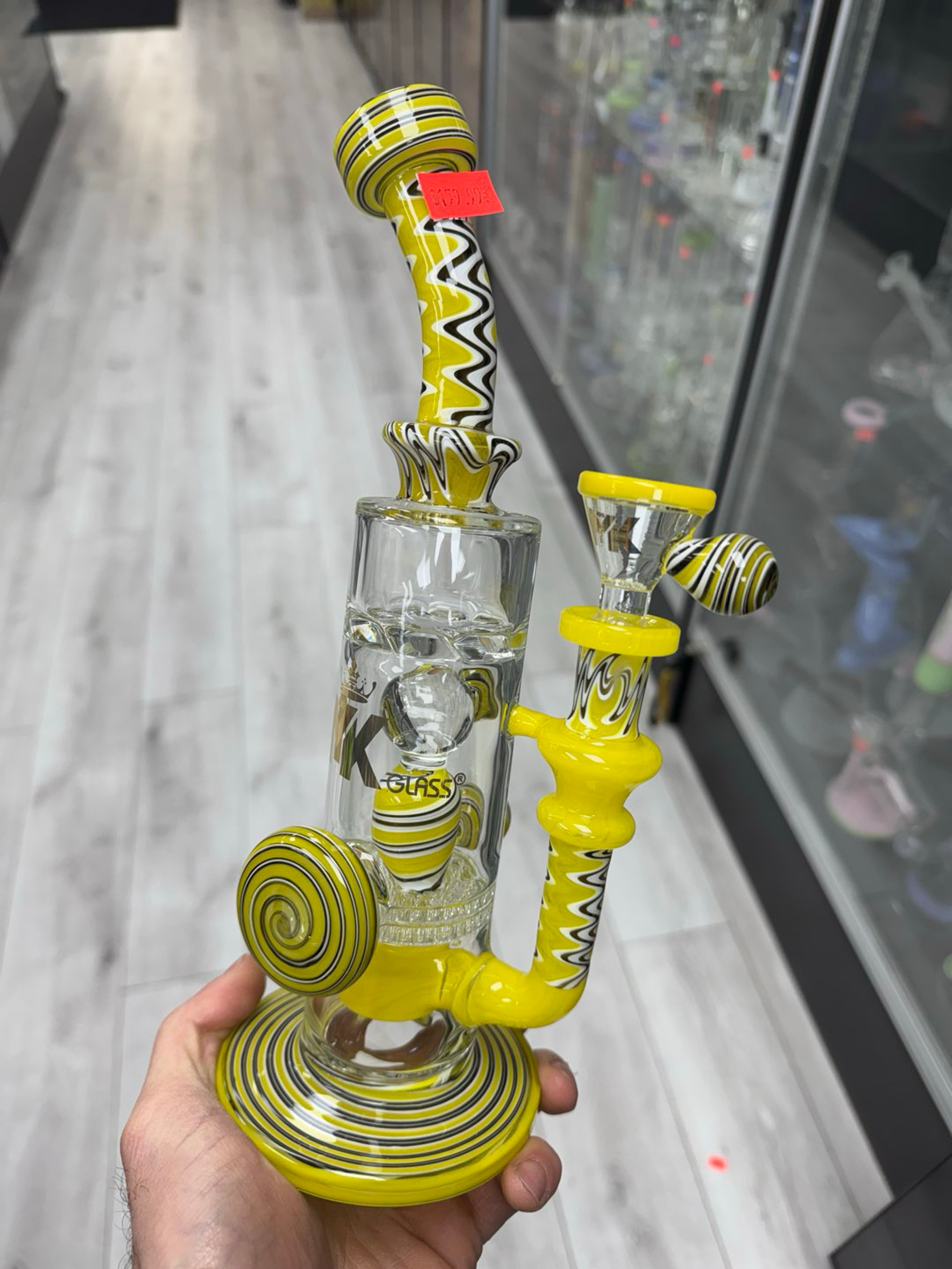 Mk glass 3 perc rig yellow image 0