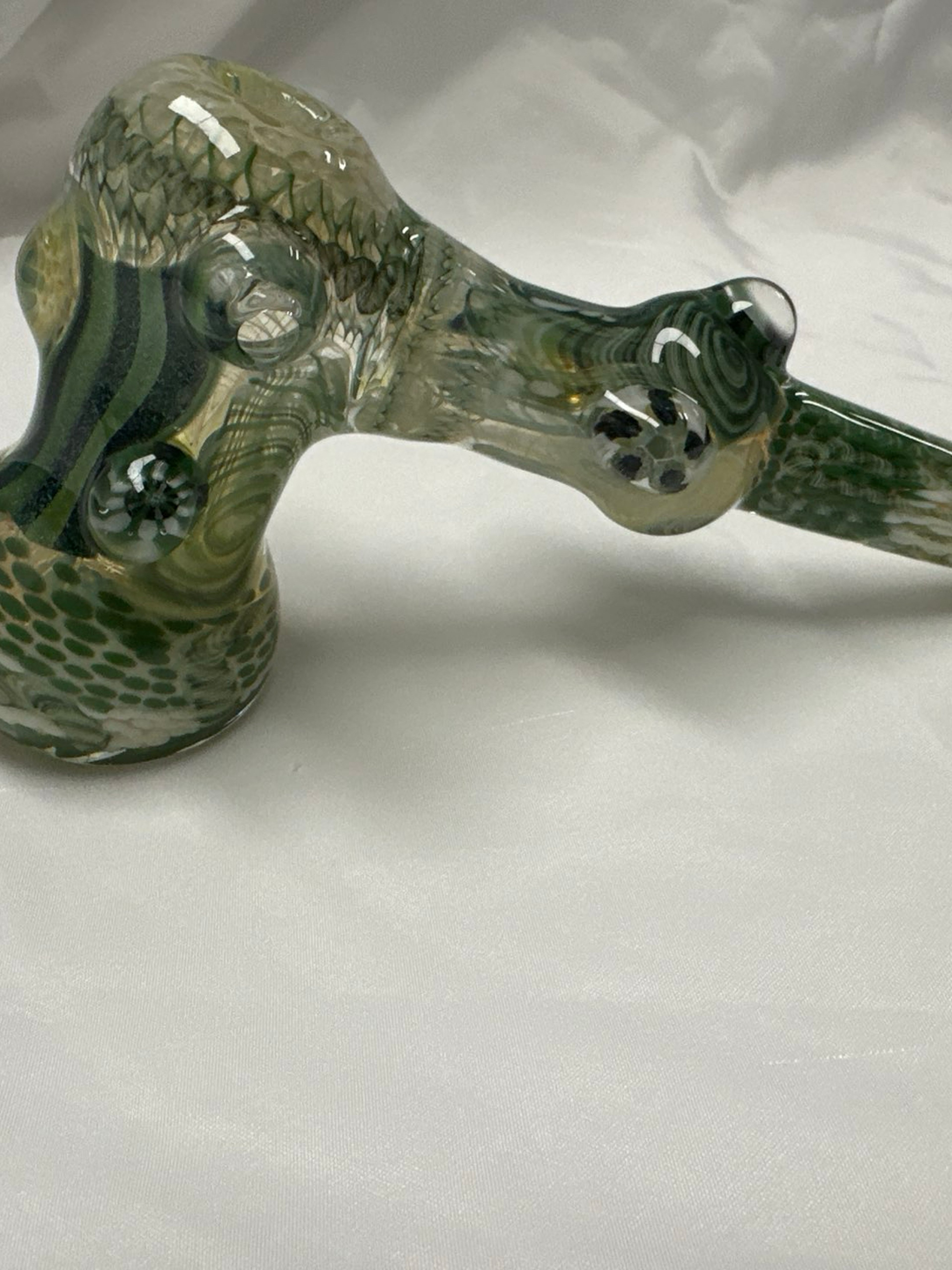 Preview pic of Forest inside -out Hammer Bubbler by Glass Berry