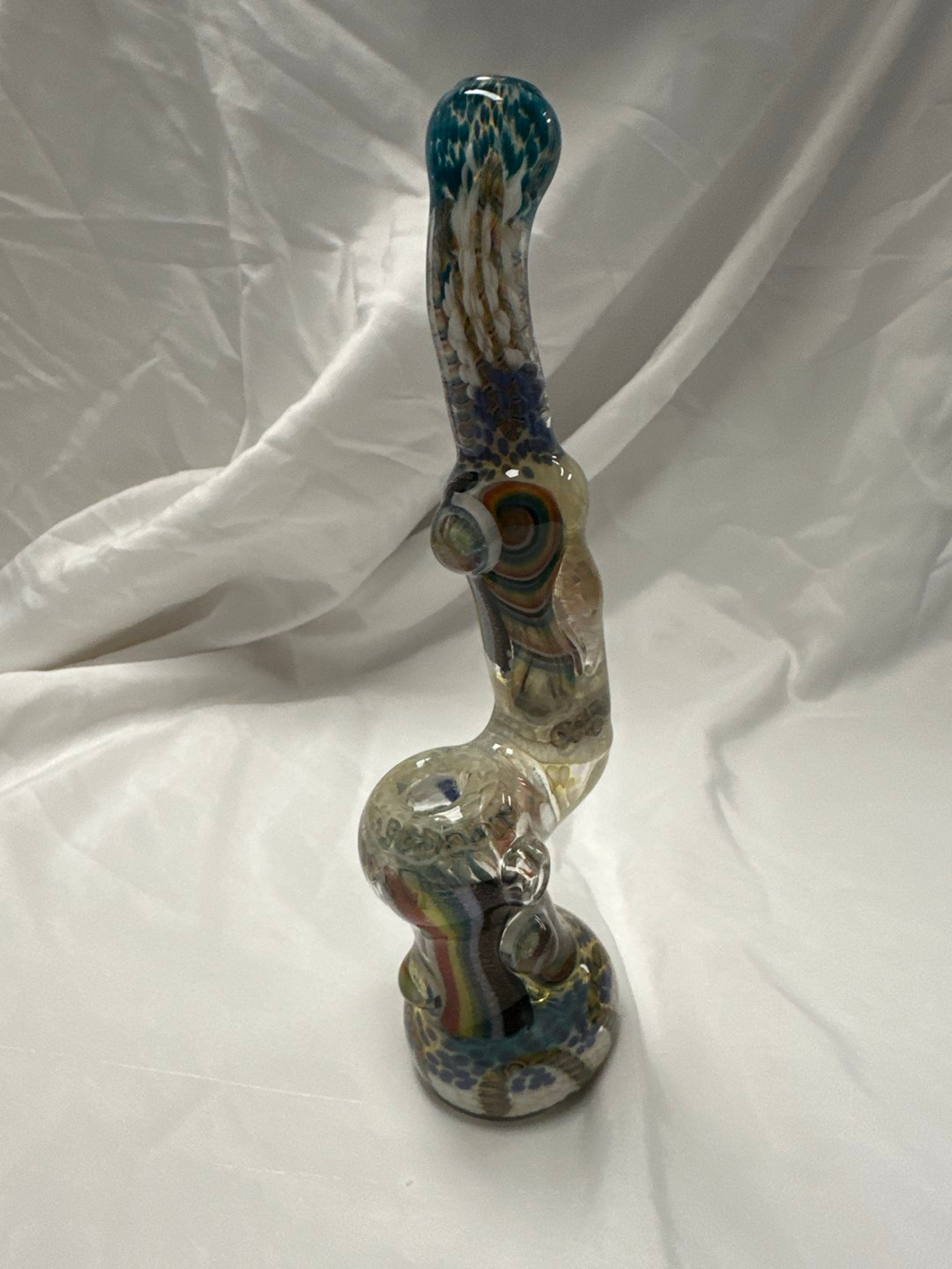 Preview pic of Rainbow inside out Sherlock bubbler by glass berry cupcake