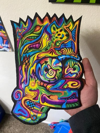 Preview pic of Trippy bart mat