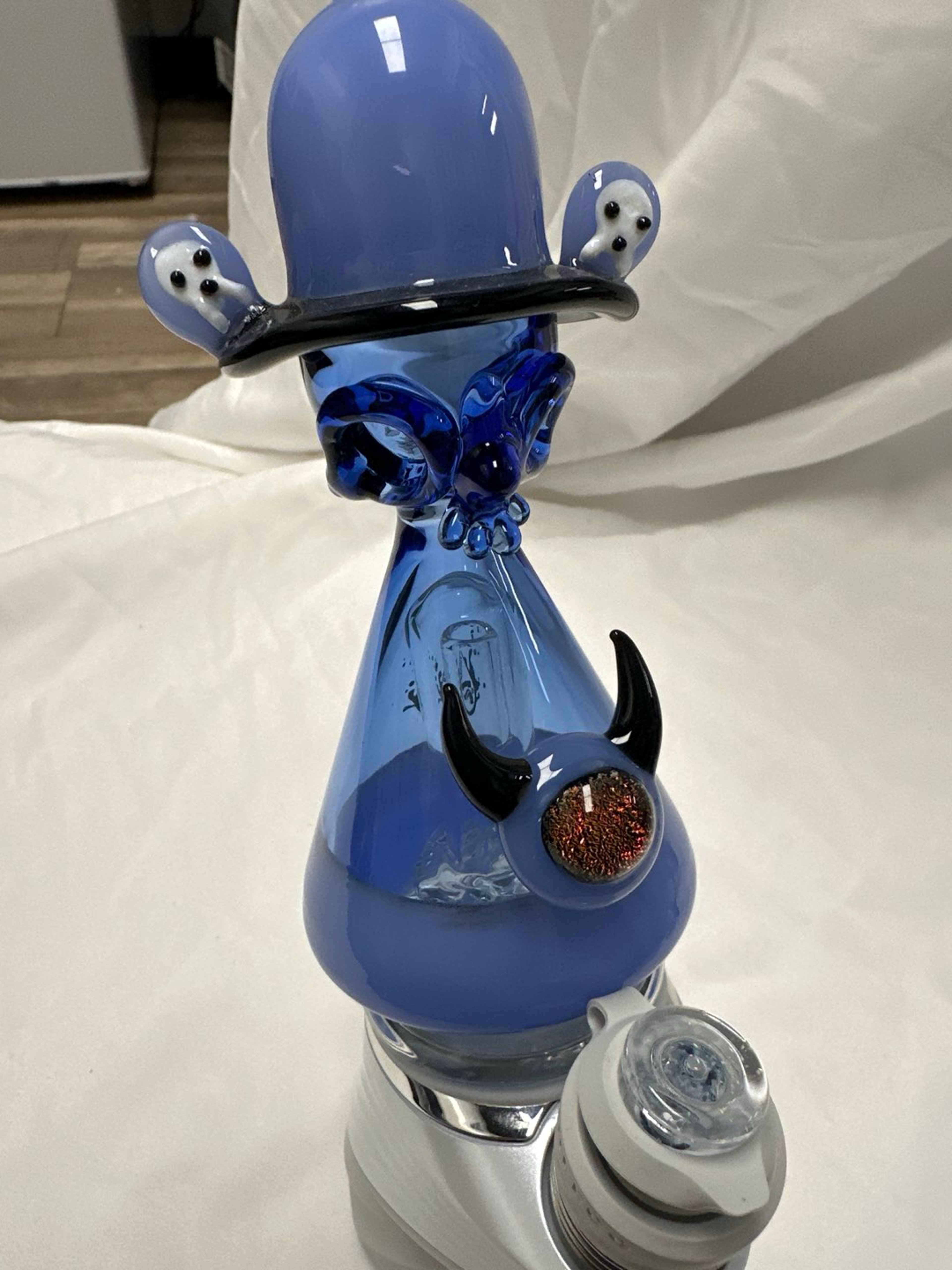 Preview pic of PulsarPuffvo  death bunny attachment bundled w/ UV crushed Opal Lucy joystick by AJ Surf city tubes