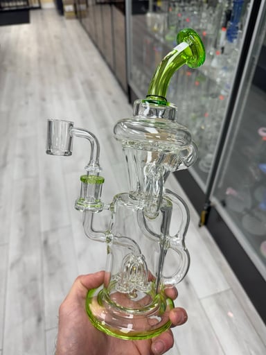 Preview pic of Mk glass triple uptake recycler green