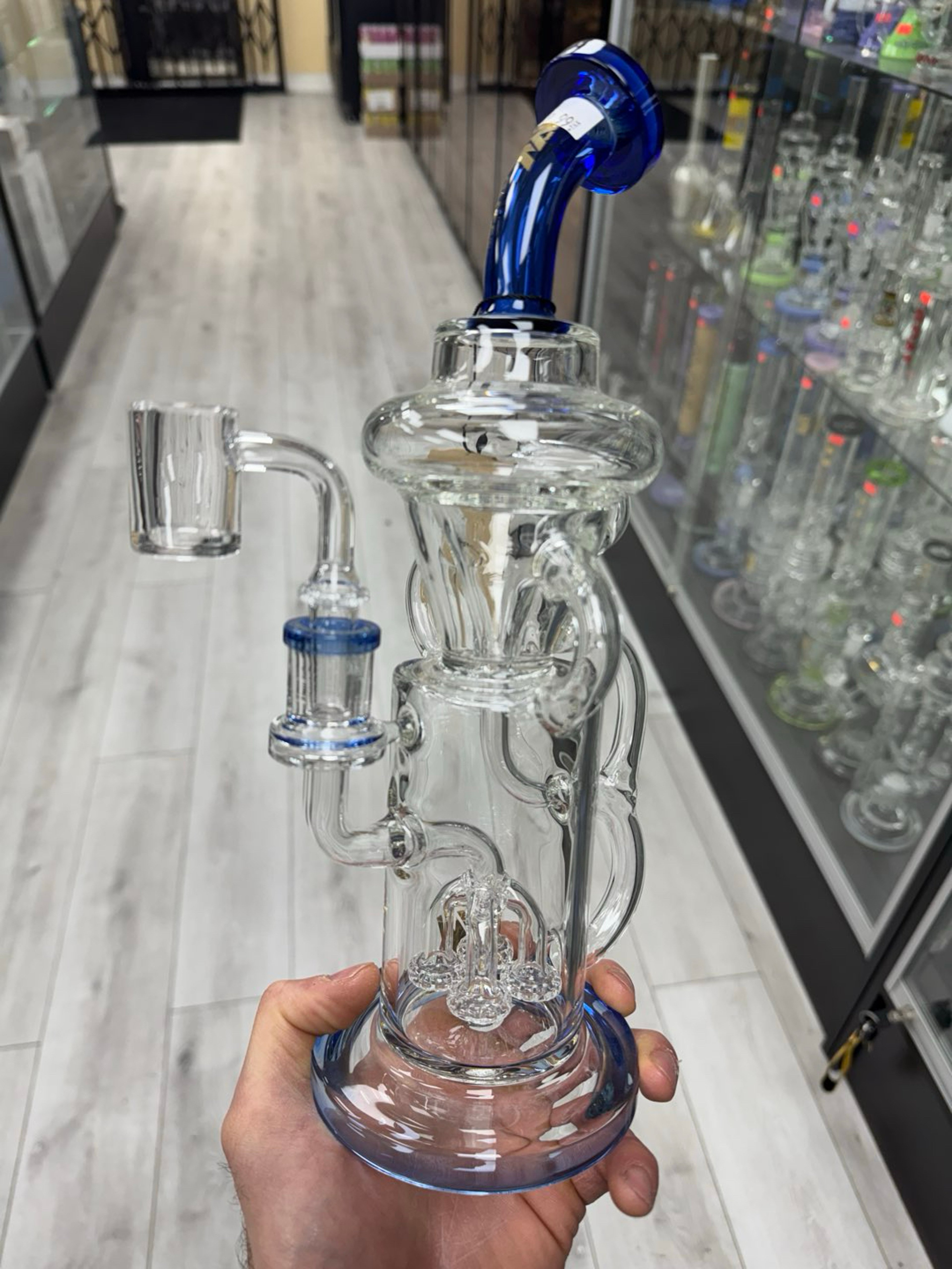 Mk glass triple uptake recycler cobalt image 0
