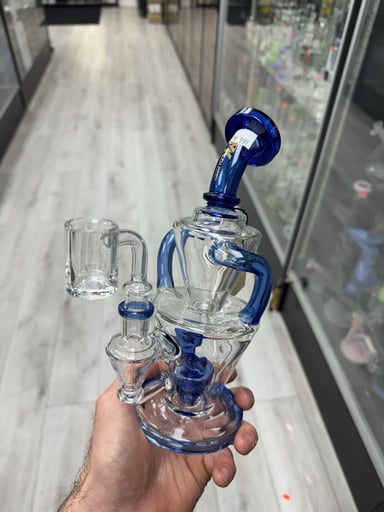 Preview pic of Mk glass dual uptake recycler cobalt