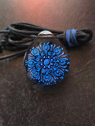 Preview pic of Clearance Dot Mandala Layered Glow Pendant