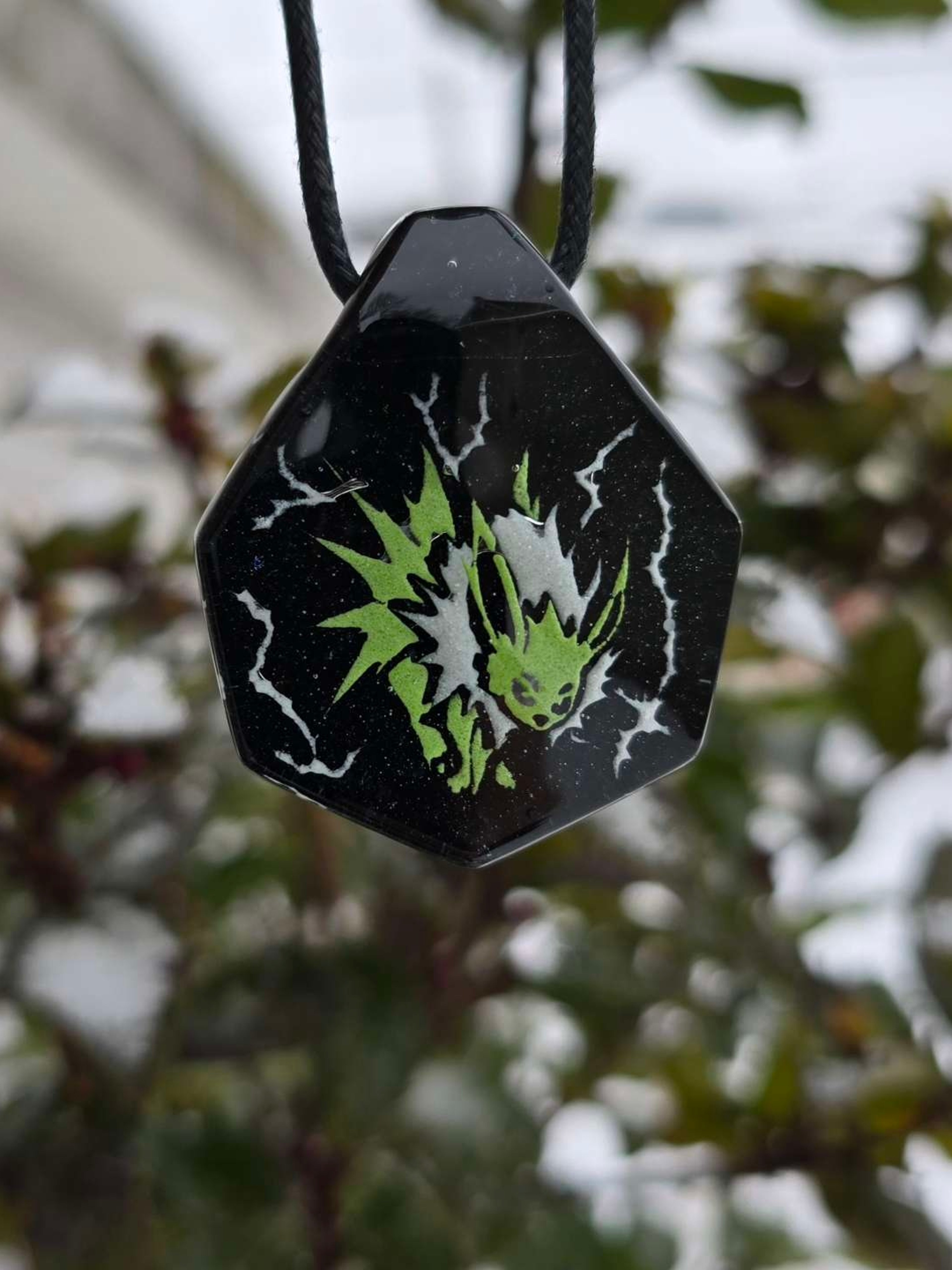 Preview pic of Clearance Dark Jolteon Layered Glow Pendant
