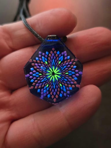 Preview pic of Fillacello Styled Mandala Layered Glow Pendant