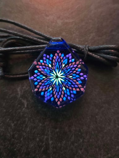 Preview pic of Fillacello Styled Mandala Layered Glow Pendant
