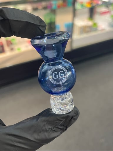 Preview pic of Greek Bubble Spinner Cap Blue