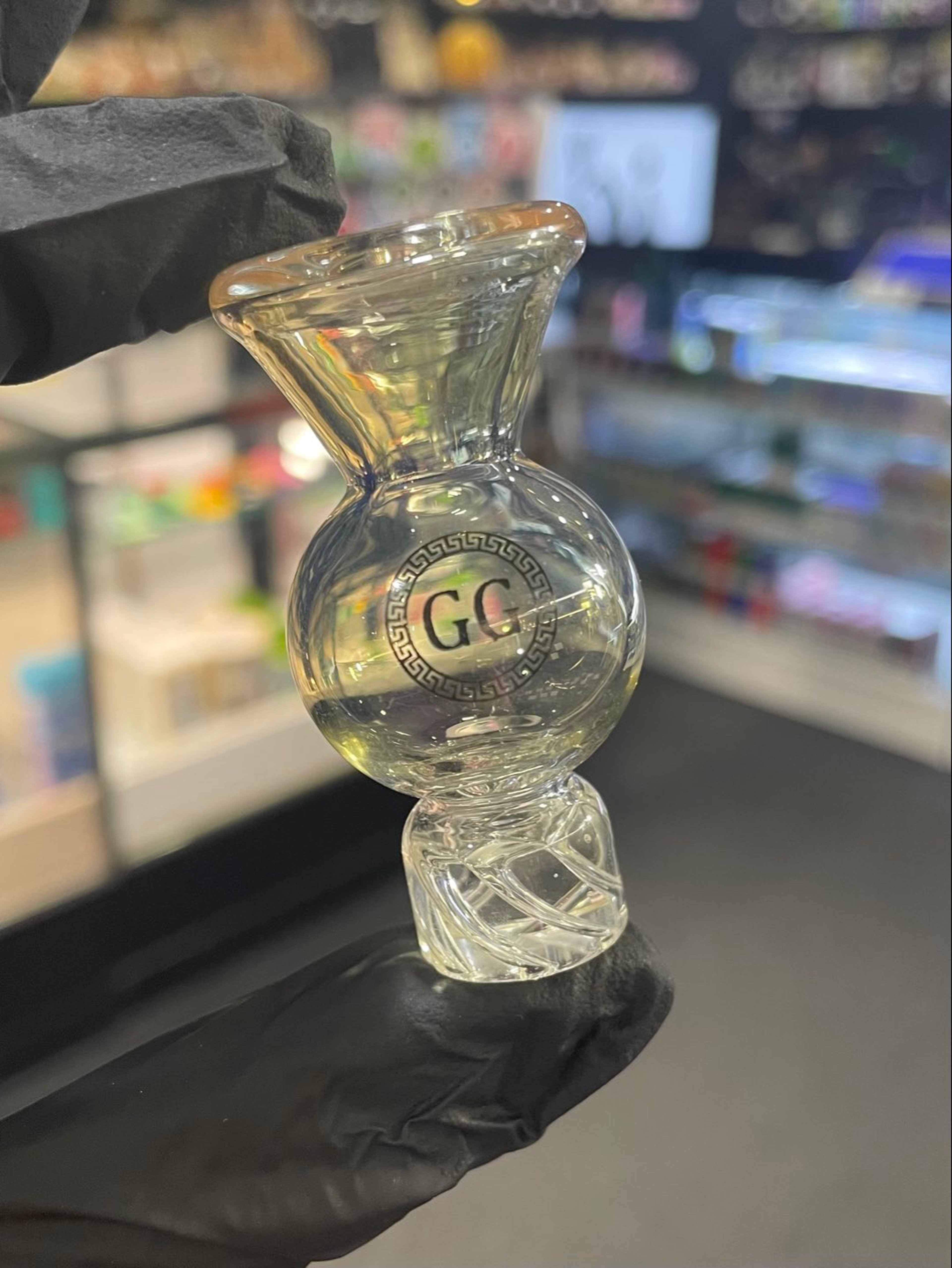 Preview pic of Greek Bubble Spinner Cap Clear Fume